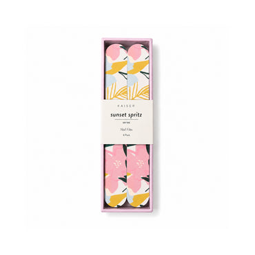 K&Co. Sunset Spritz Series Printed Nail Files 6pk - FLOWER POP