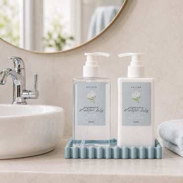 Grace Collection Scented Body Wash & Lotion with Tray - JASMINE & WATERLILY