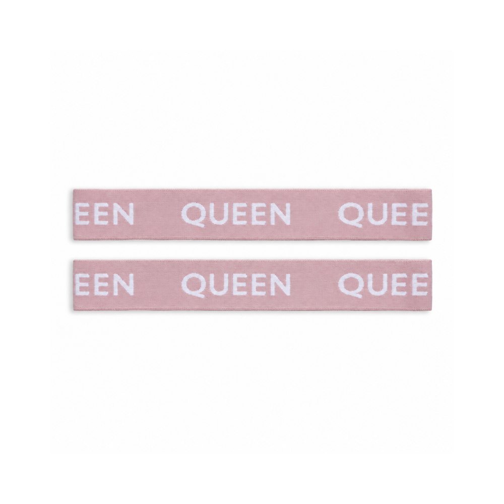 K&Co. House Series Bed Linen Storage Band Queen 2 Pack - PINK