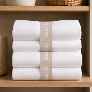 K&Co. House Series Bed Linen Storage Band King 2 Pack - TAUPE