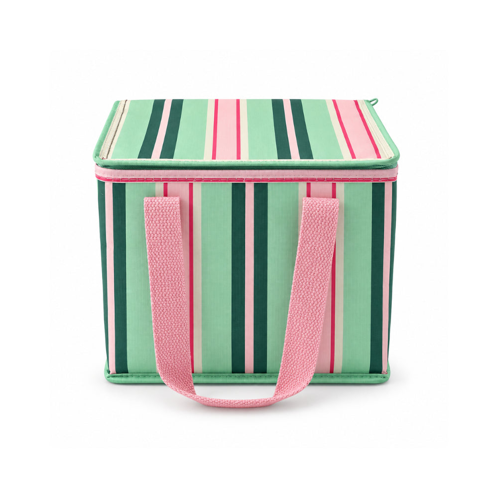K&Co. Lagoon Series Mini Resuable Cooler Bag - MINTY STRIPE