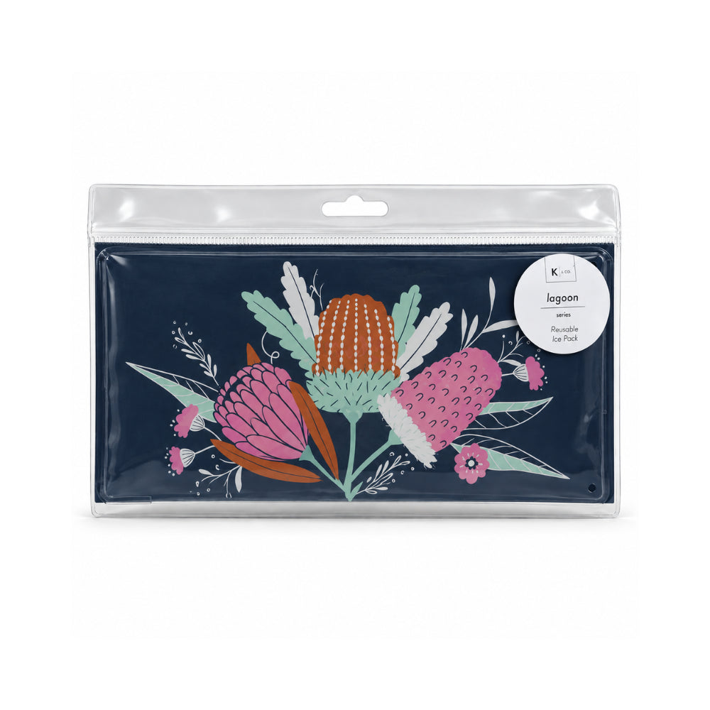 K&Co. Lagoon Series Printed Ice Pack - BANKSIA BUDS