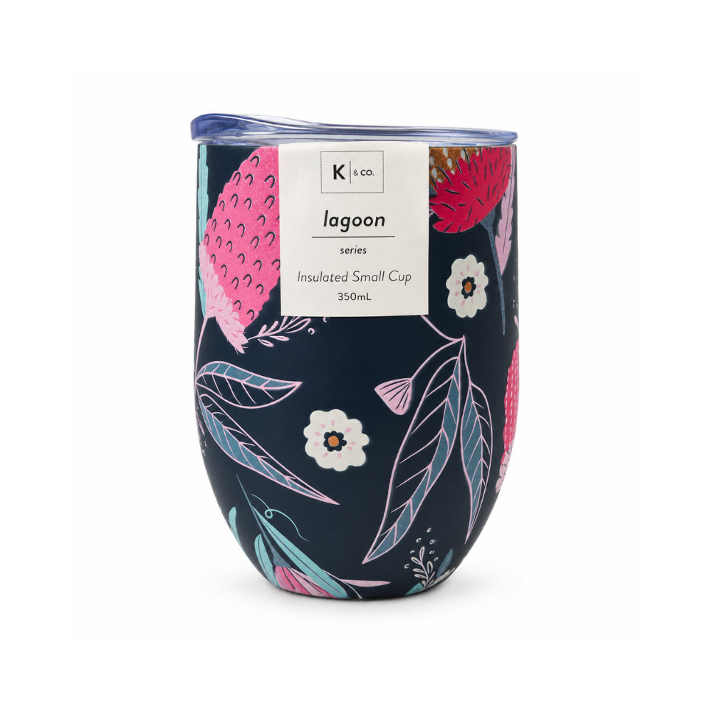 K&Co. Lagoon Series Small Insulated Cup - BANKSIA BUDS