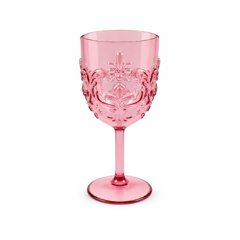 K&Co. Lagoon Series Acrylic Wine Glass 2 Pack - PINK