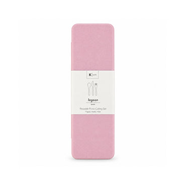 K&Co. Lagoon Series Bamboo Cutlery - PINK
