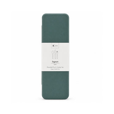 K&Co. Lagoon Series Bamboo Cutlery - DEEP SAGE
