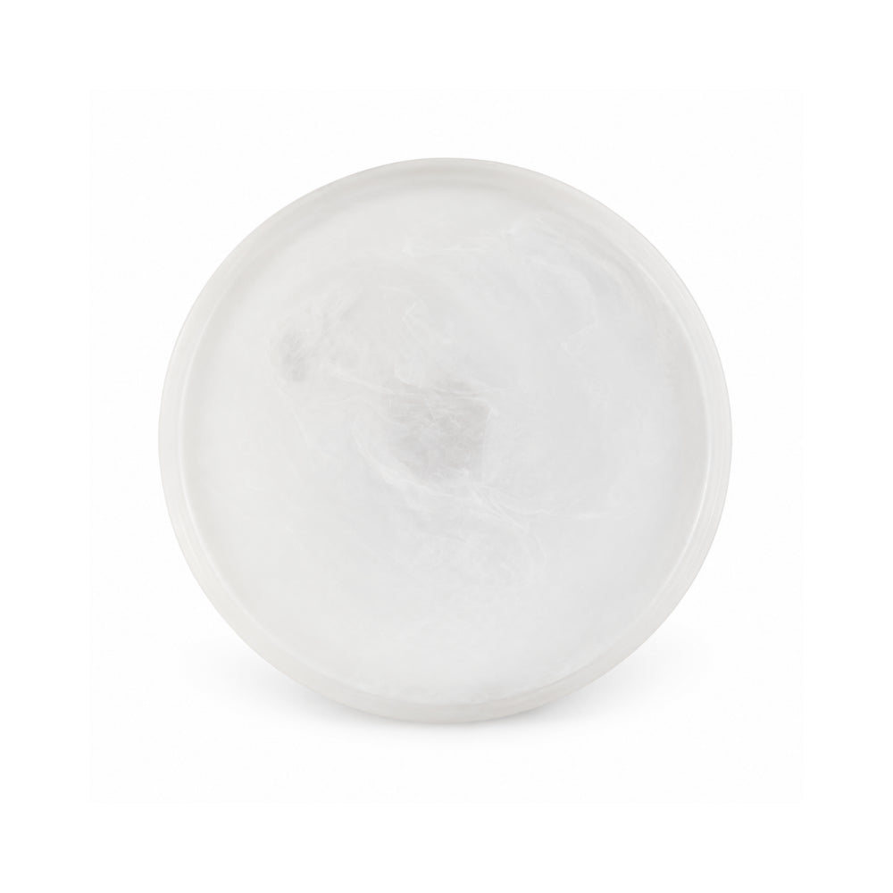 K&Co. Lagoon Series Resin Cake Stand - WHITE