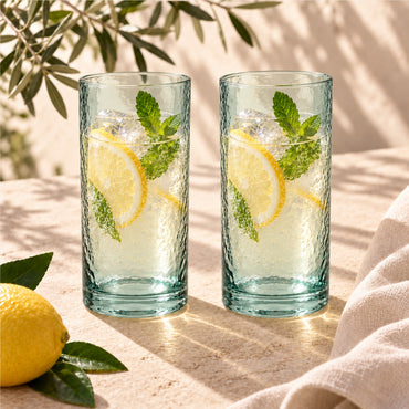 K&Co. Lagoon Series Large Dimpled Tumbler 2 Piece - GREEN