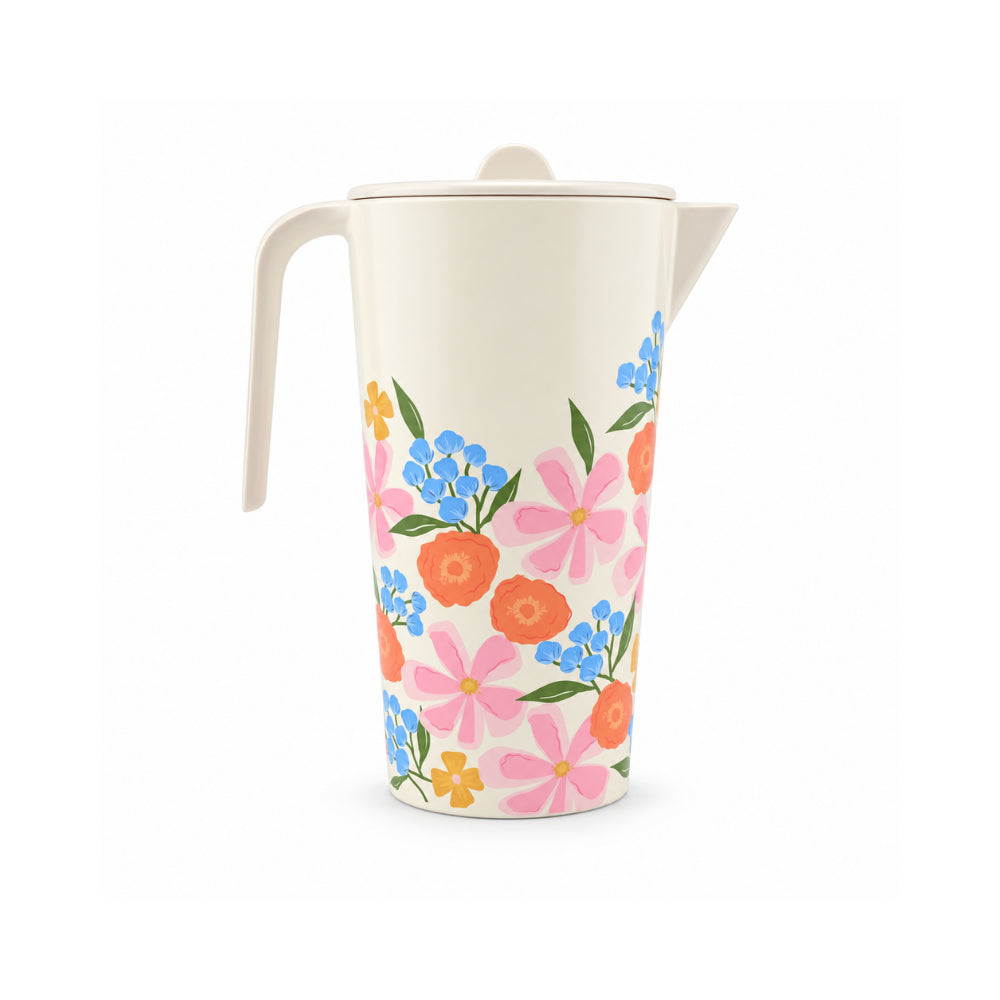 The Grapefruit Collection Melamine Pitcher - SUMMER BLOOMS