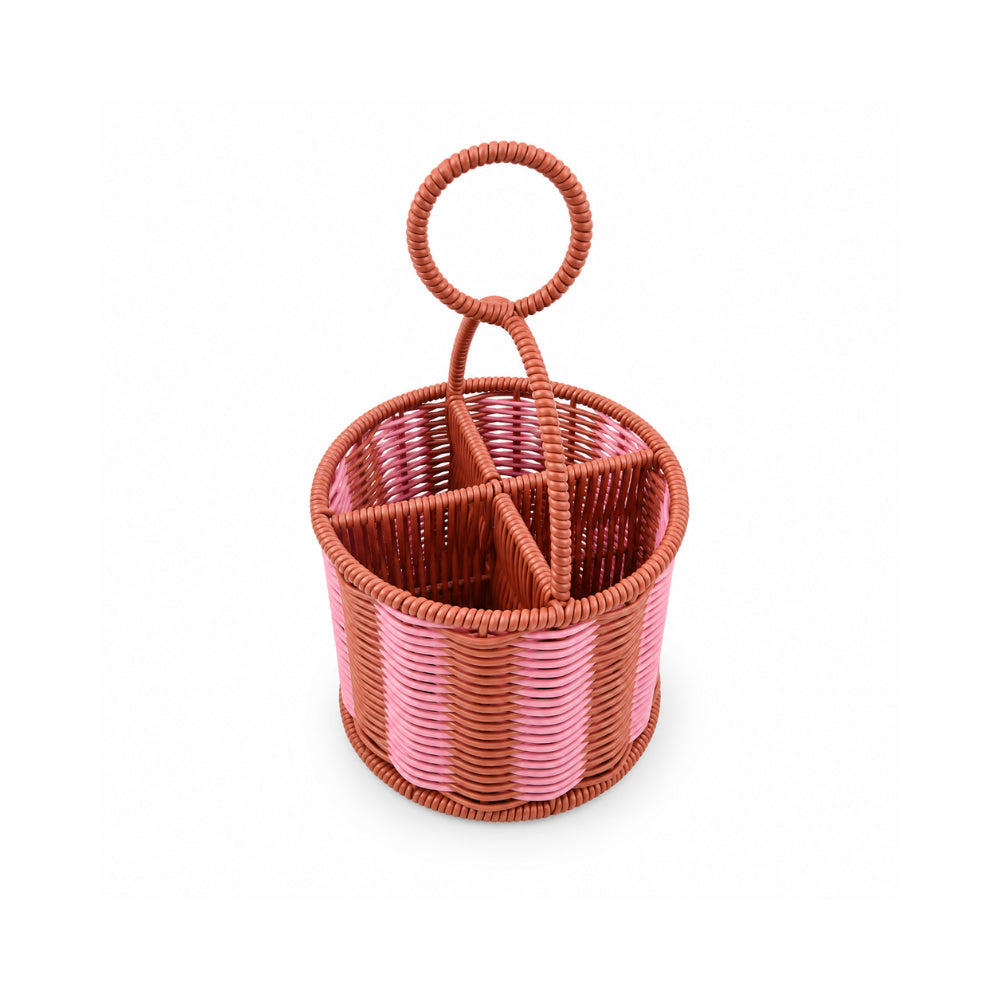 The Grapefruit Collection Poly Rattan Storage Basket - COLOURED