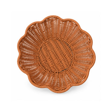 The Grapefruit Collection Poly Rattan Display Bowl Shallow - NATURAL