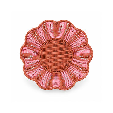 The Grapefruit Collection Poly Rattan Display Bowl Shallow - COLOURED