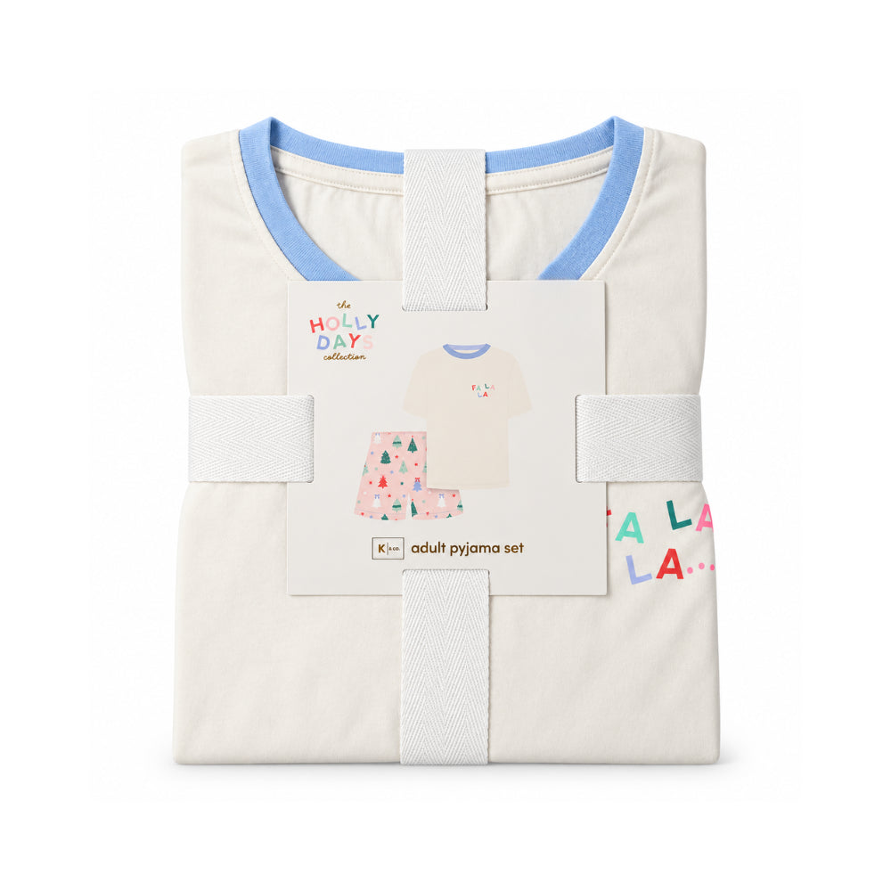 Holly Days Christmas Collection Adult Pyjama Set - JOLLY TREES