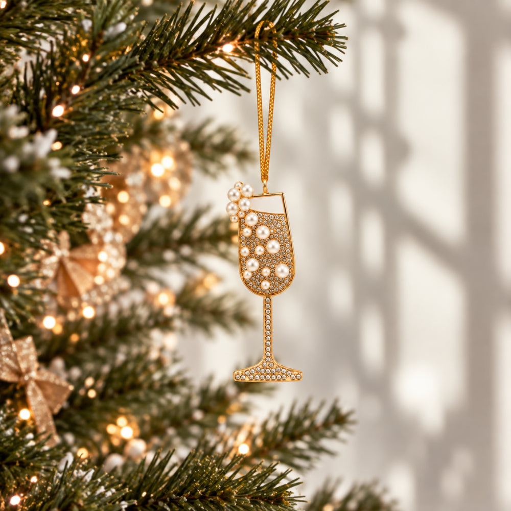 Holly Days Christmas Collection Gem Tree Decoration - CHAMPAGNE