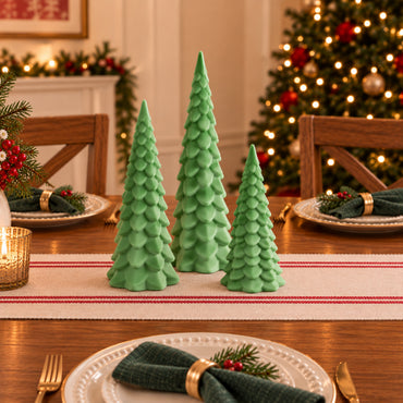 Holly Days Christmas Collection Velvet Tree Ornament 3 Pack - MINT