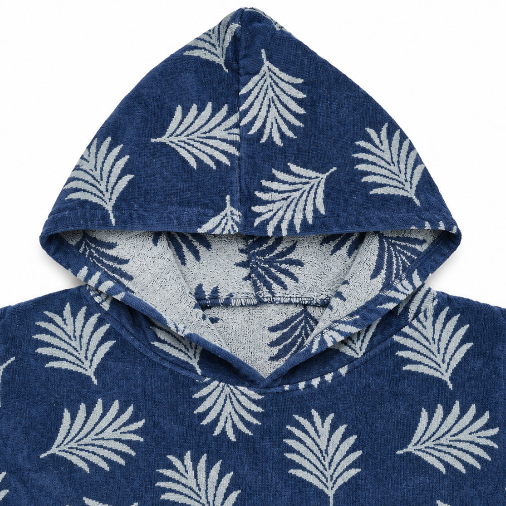 Sun and Sea Collection Adult Beach Poncho with Pocket - DANCING LEAVES