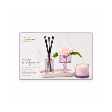Rosewood Collection Floral Home Fragance Set - PEONY & BERGAMOT