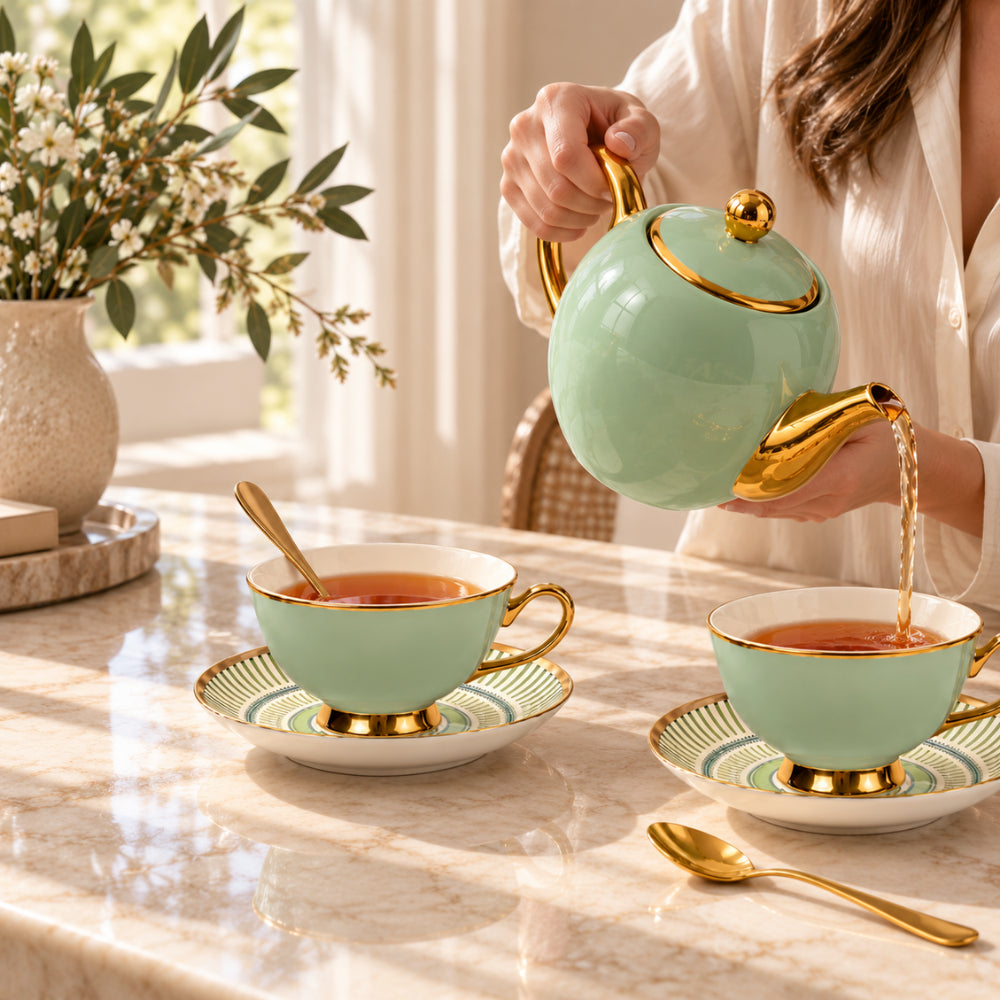 Rosewood Collection Tea Set - SAGE
