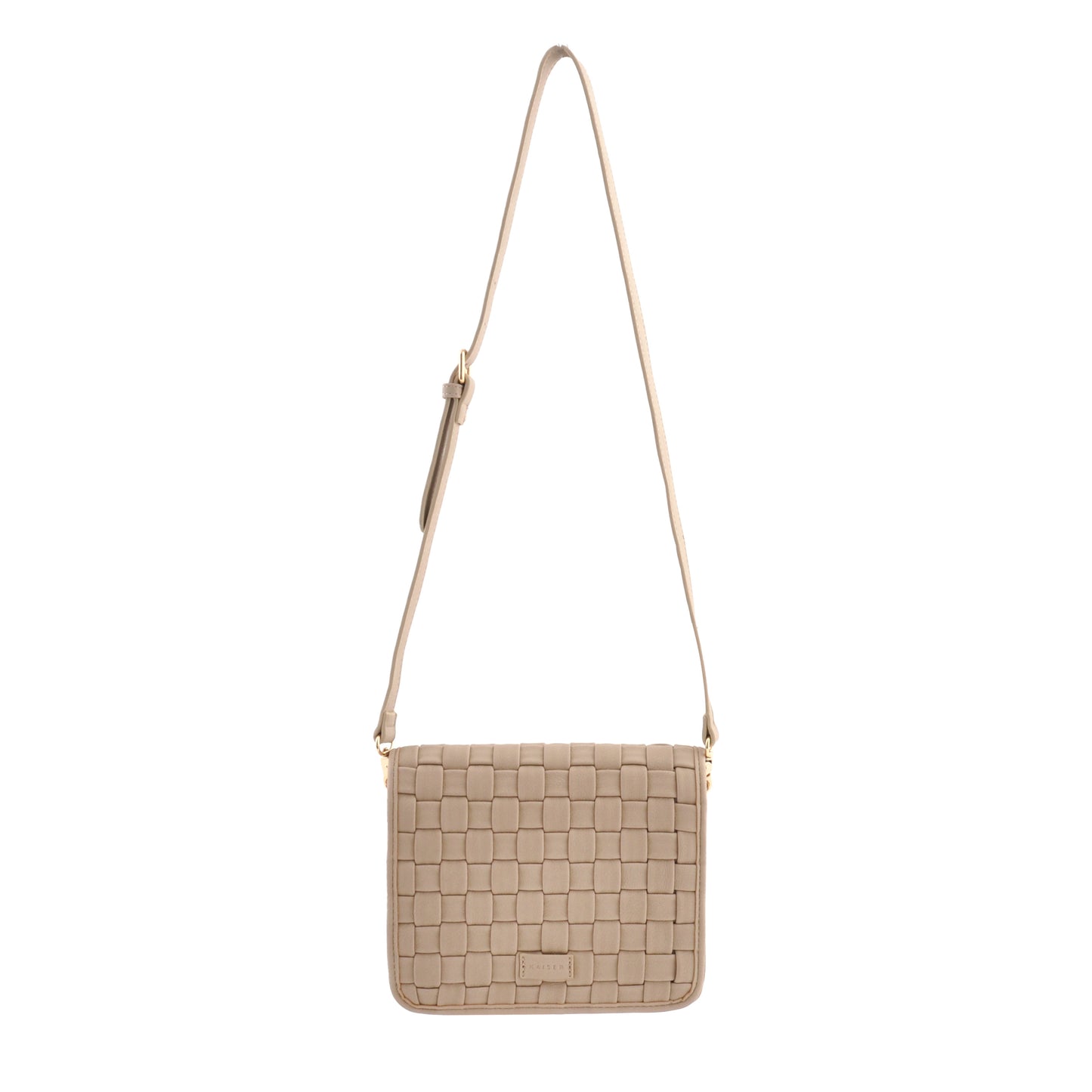 Woven Classic Side Bag - Beige