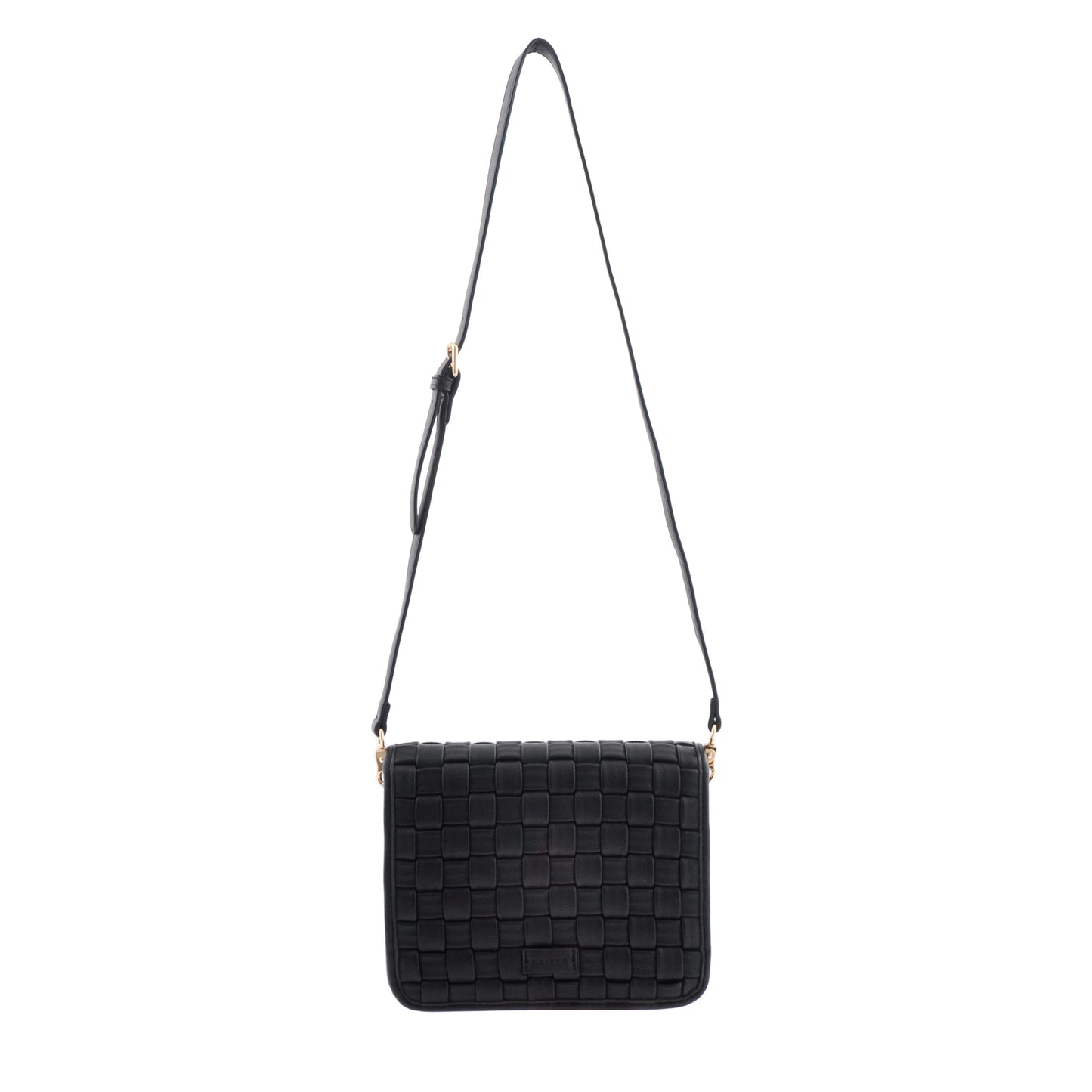 Woven Classic Side Bag - Black