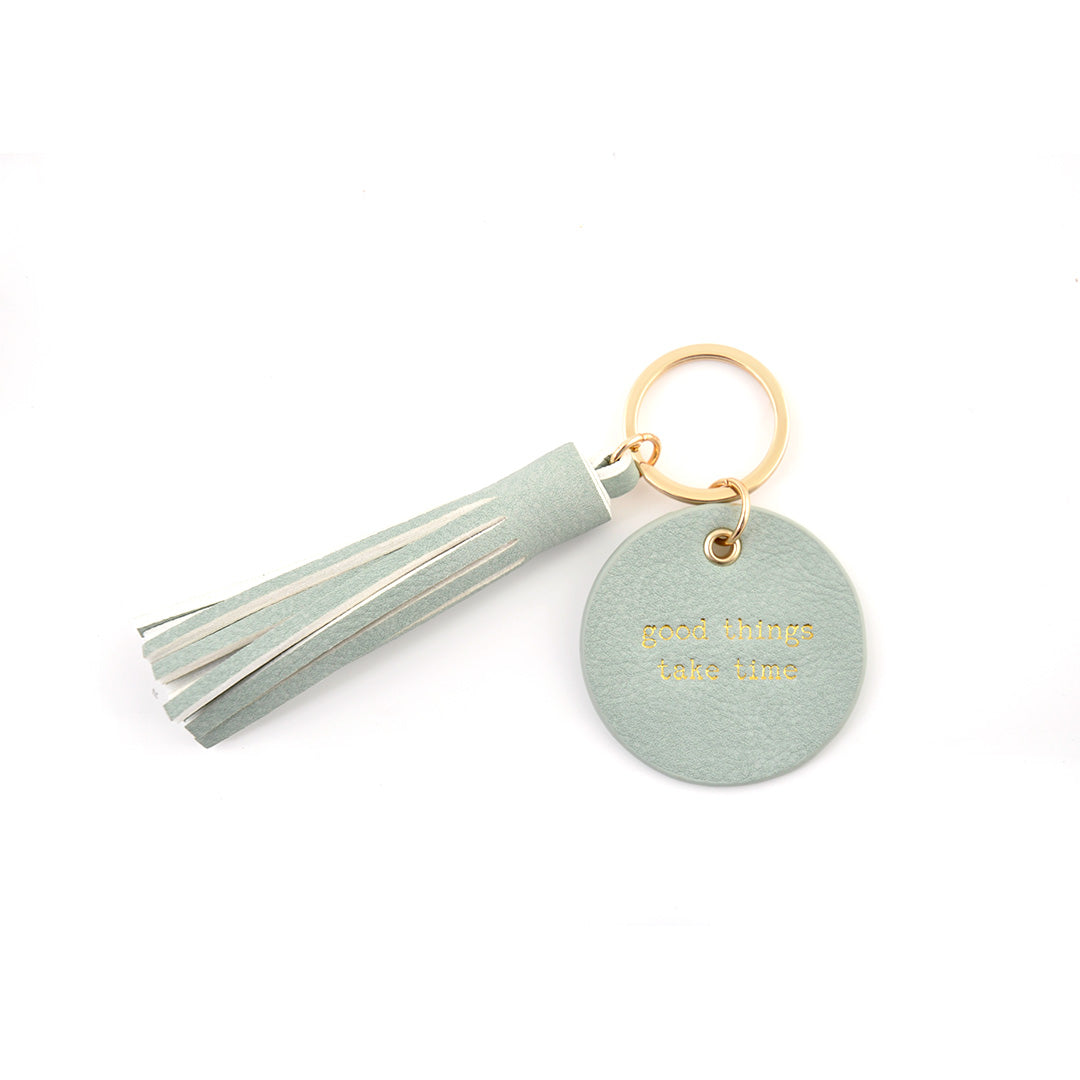 PU Heart & Tassel Keyring - Good Things