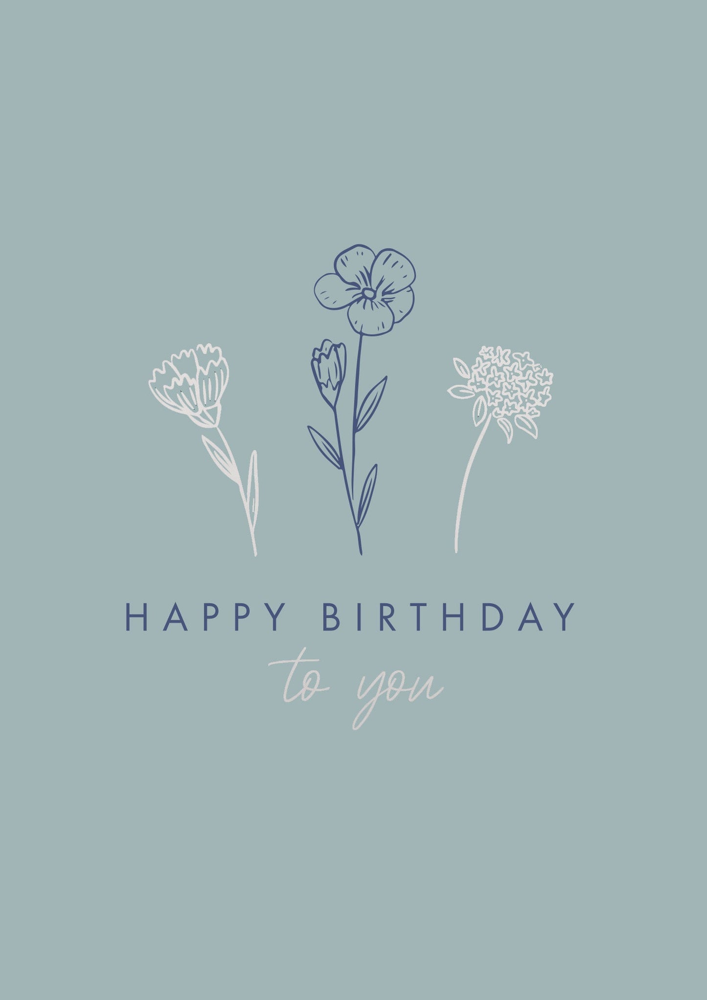 Greeting Card DAINTY - Happy Bunch