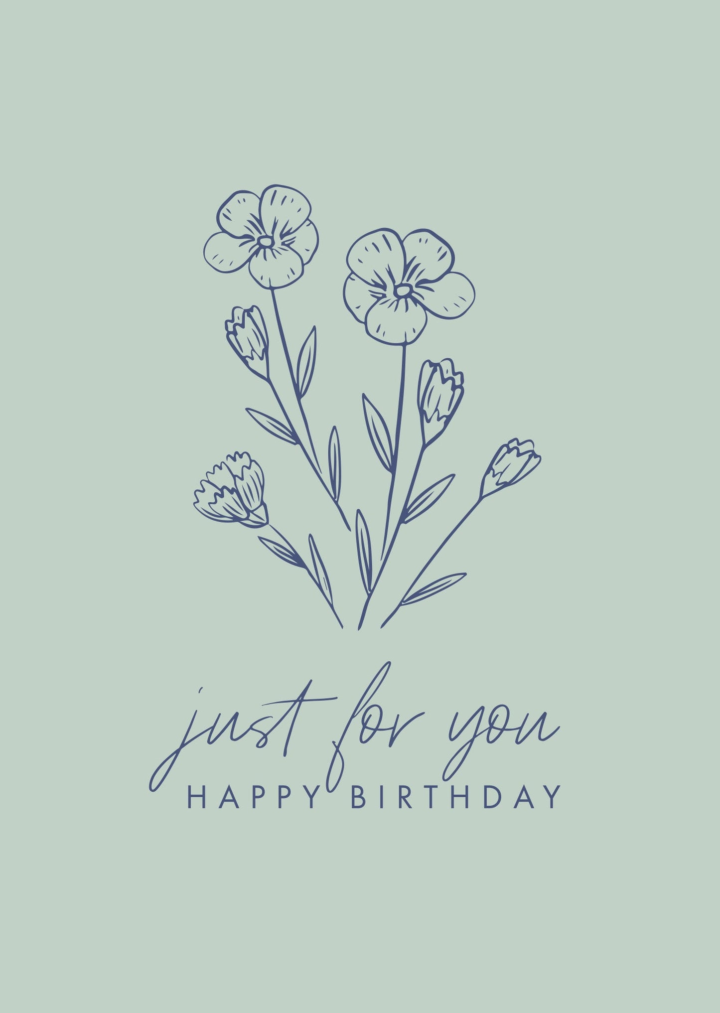 Greeting Card Dainty - BUNCH FOR YOU