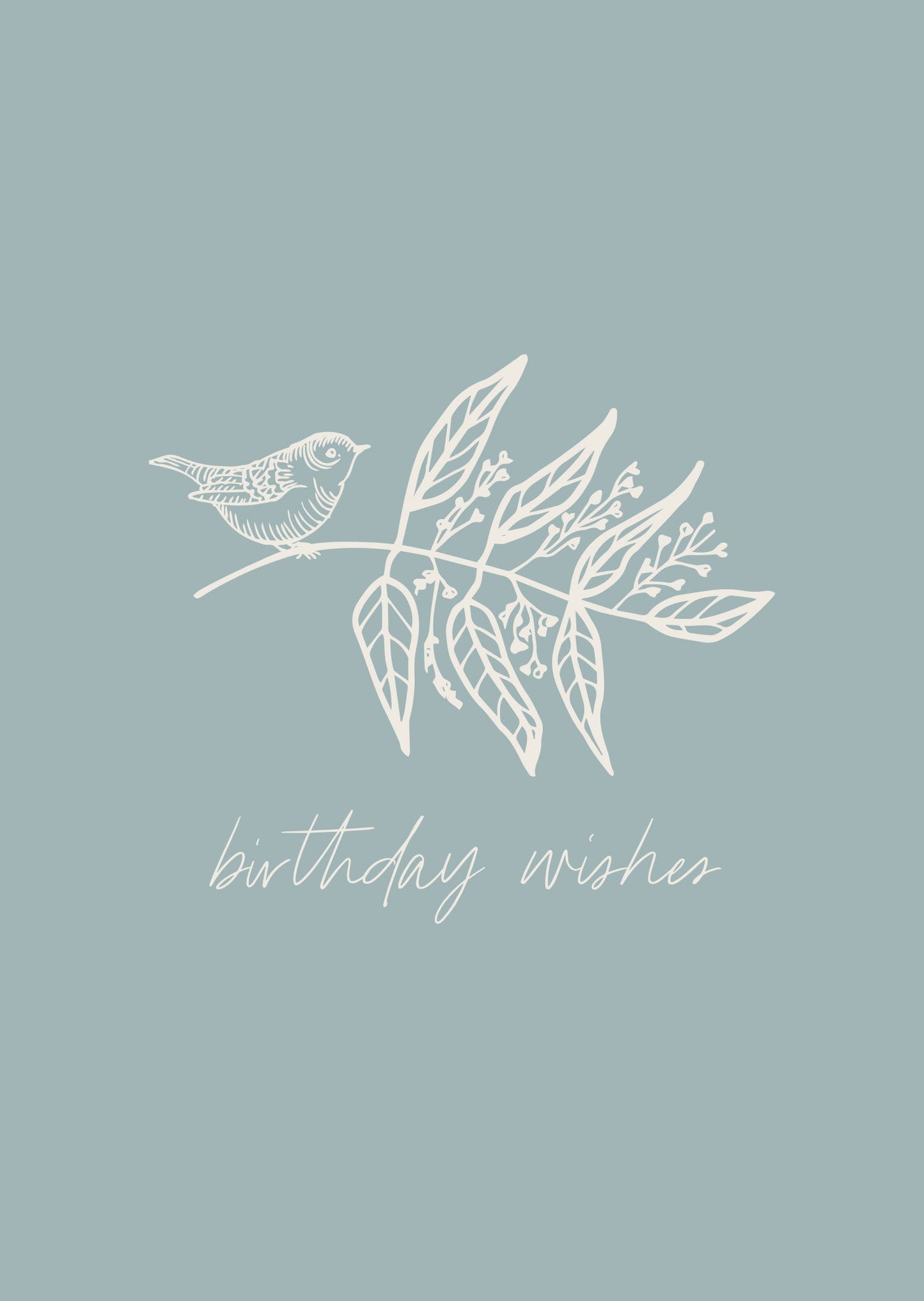 Greeting Card DAINTY - Birthday Wishes