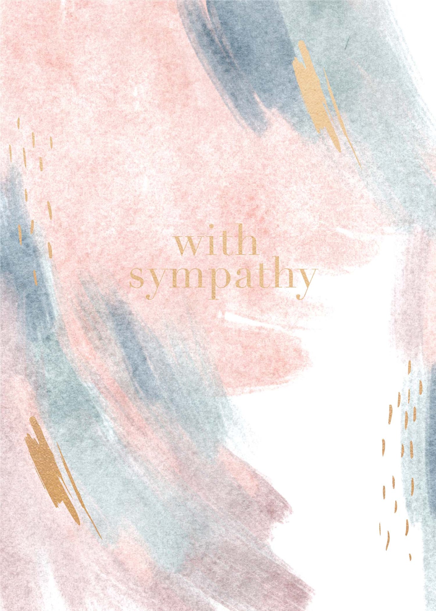 Greeting Card Awash - WITH SYMPATHY
