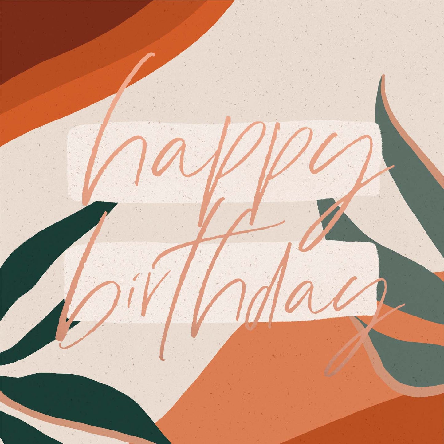 Greeting Card Rust - BIRTHDAY LOVE