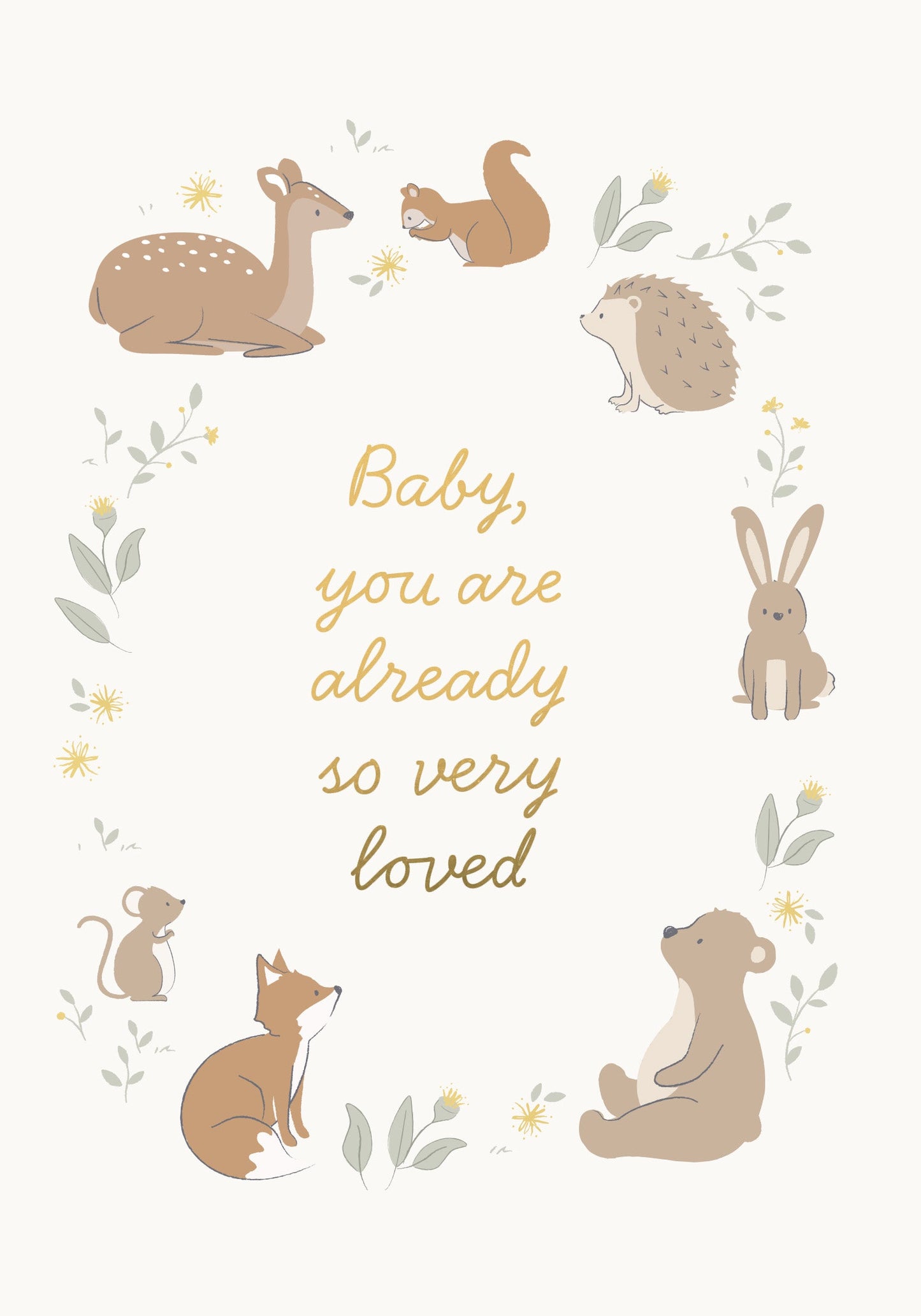 Greeting Card Little Adventurer - Woodland Friends