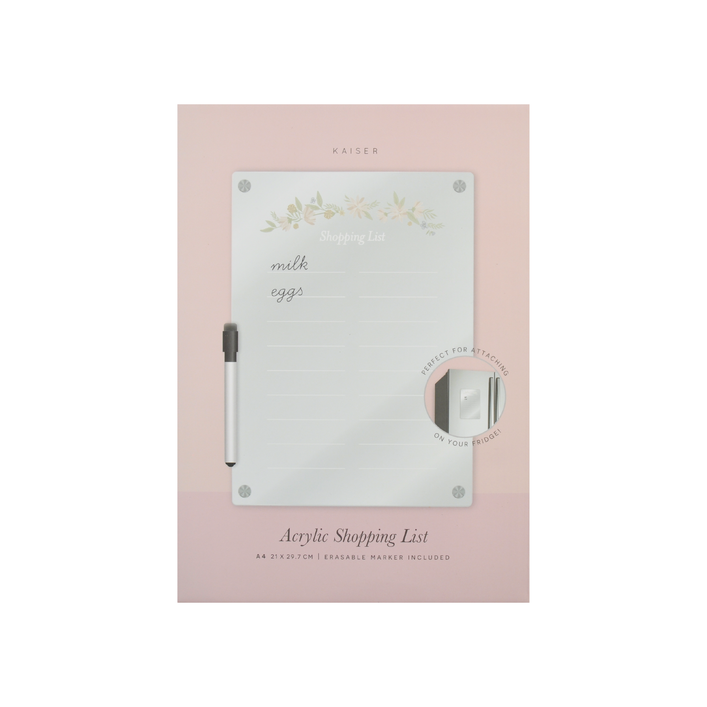 A4 Acrylic Shopping List