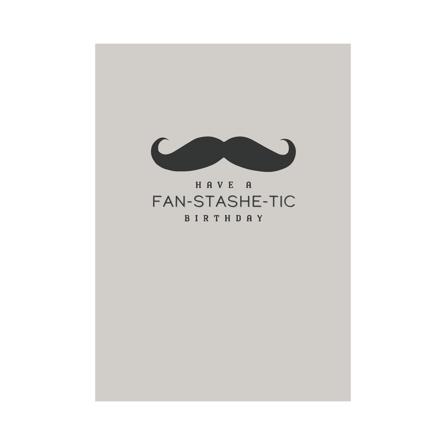 Greeting Card For Him - Moustache
