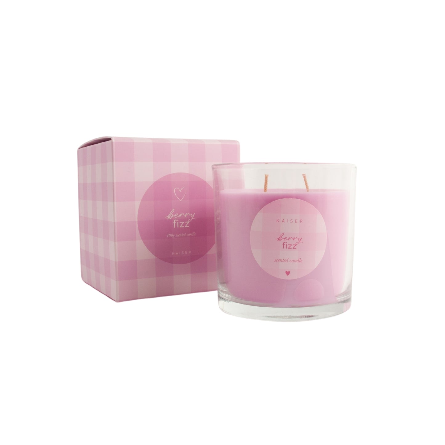 Sweethearts Large Candle - Berry Fizz