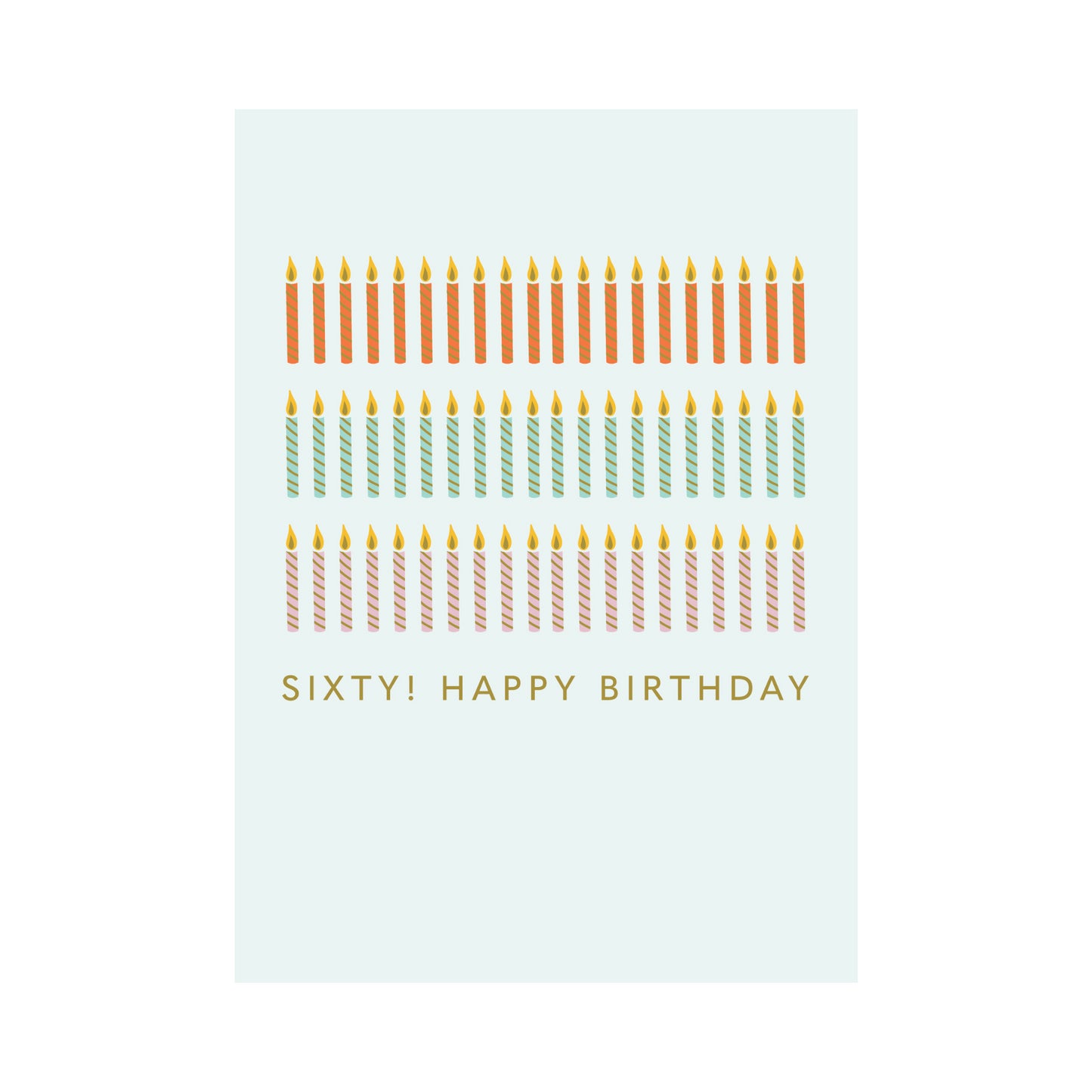 Greeting Card Birthday Milestone - 60 Candles