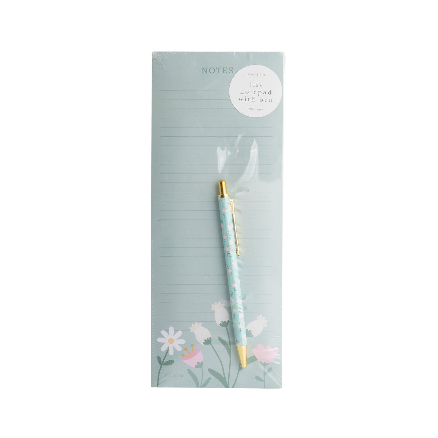 List Notepad With Pen - Blossom