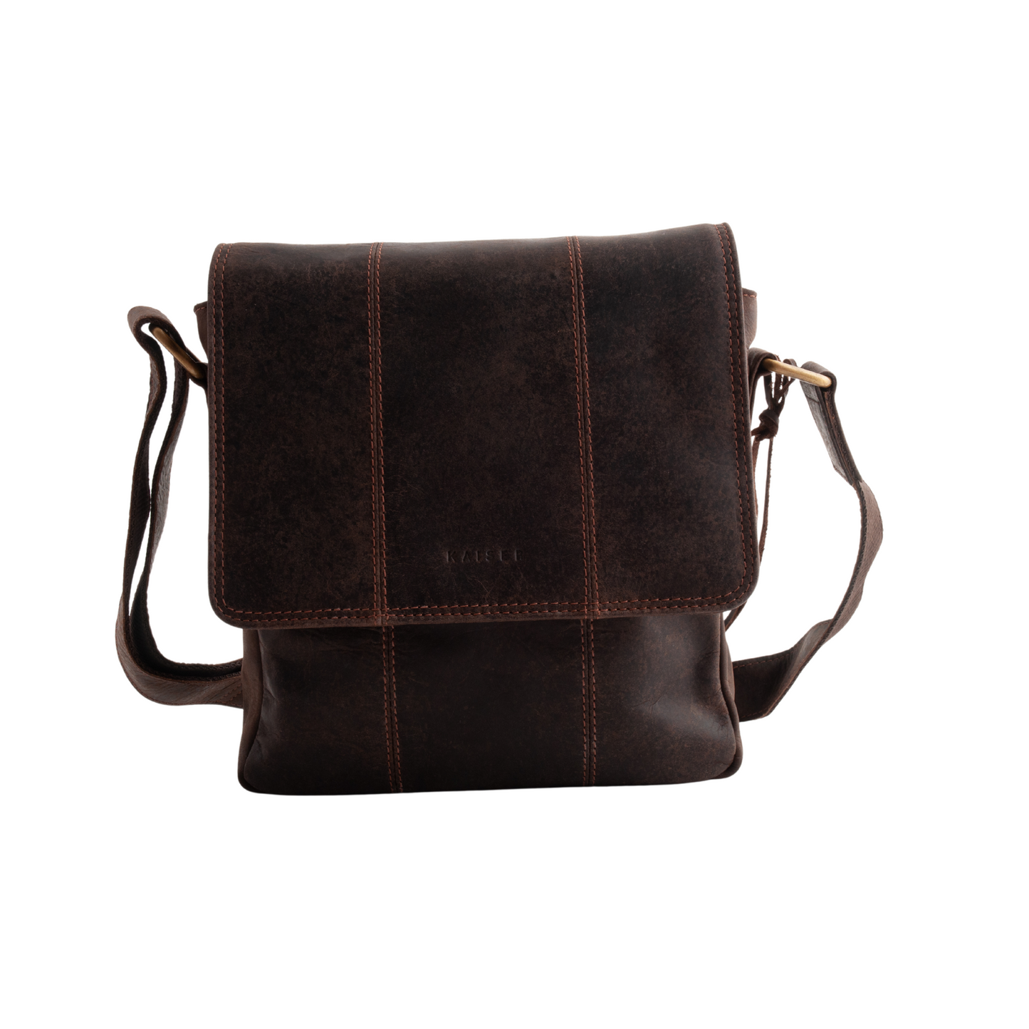 K&Co. Genuine Leather Side Bag - Espresso