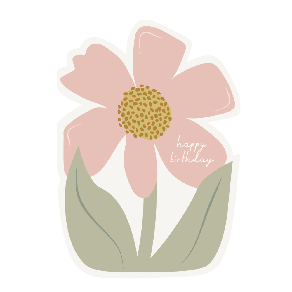 Premium Greeting Card Lemonade - PINK DAISY