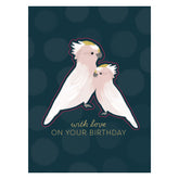Premium Greeting Card BIRD SONG - Galah Love