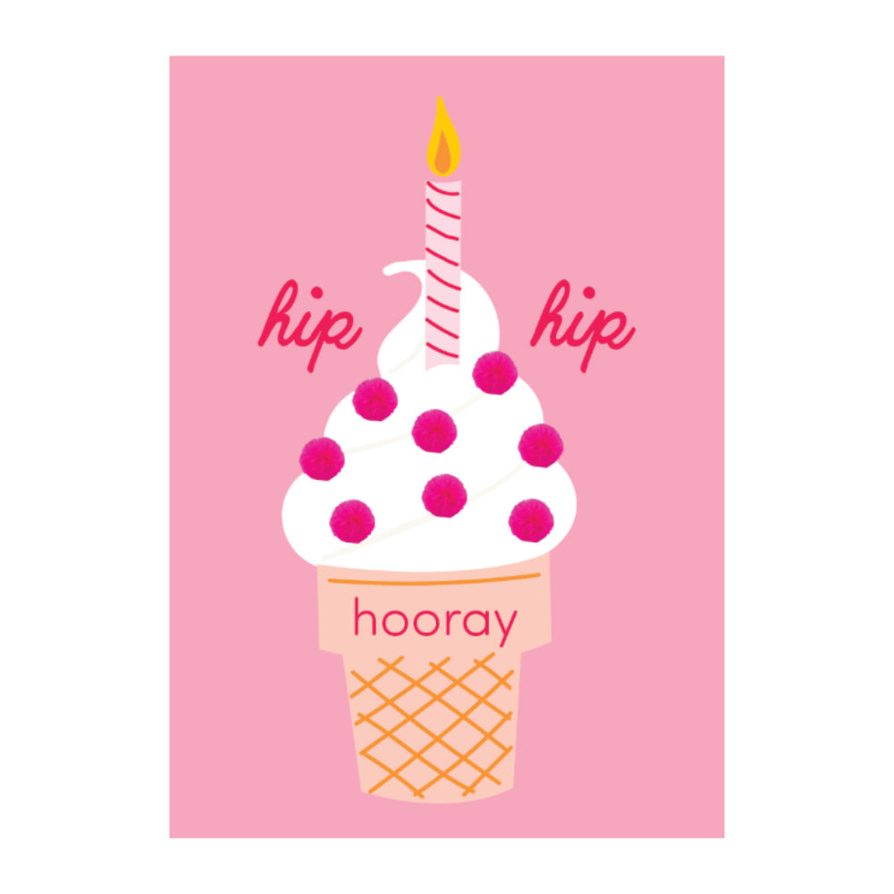 Premium Greeting Card SUMMER SPRINGS - Ice Cream