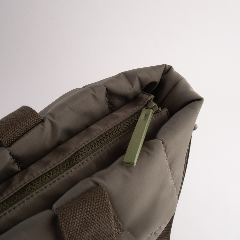 Kaiser Nylon Quilted Tote Bag - GREEN