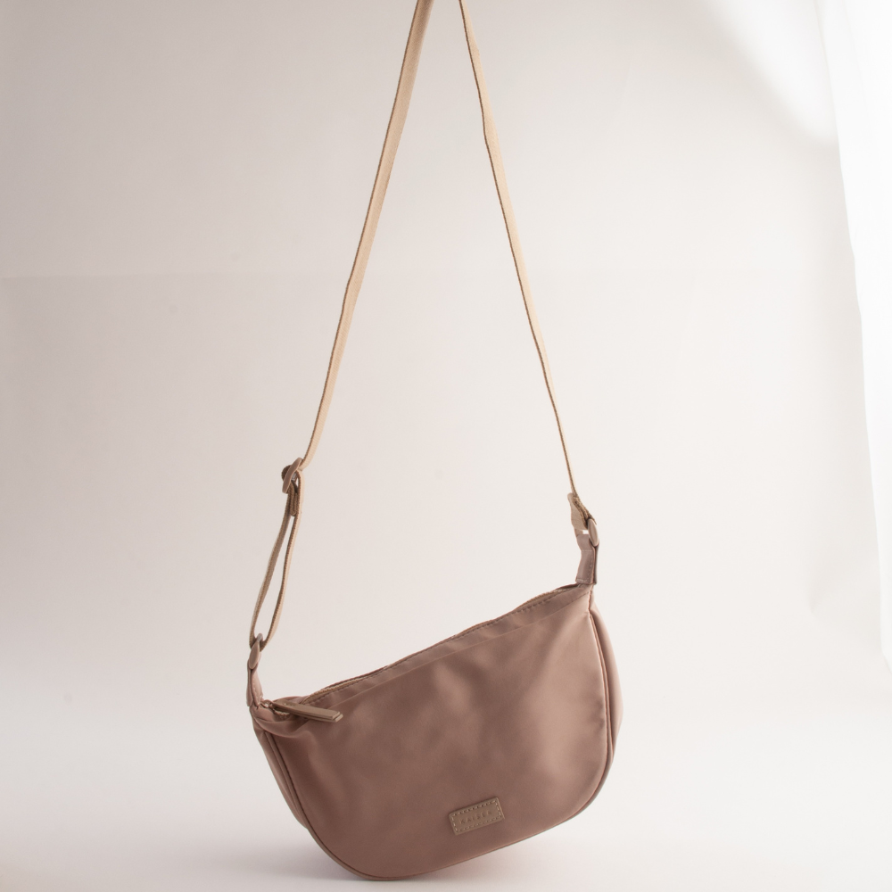 Kaiser Nylon Sling Bag - BEIGE