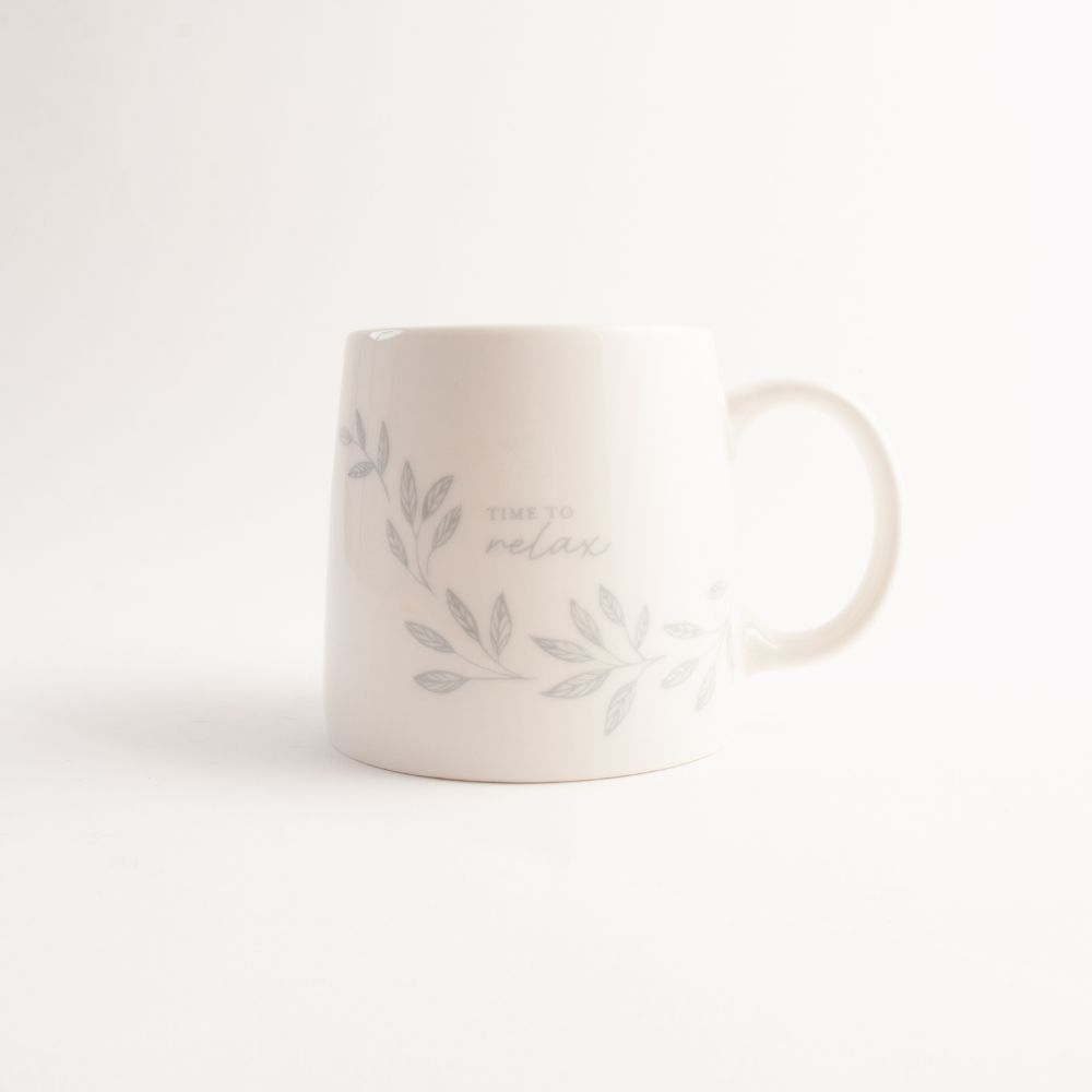 Ceramic Mug - LINEAR LEAVES