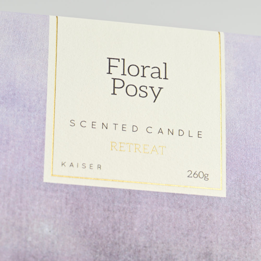 Retreat Candle 260g - FLORAL POSY