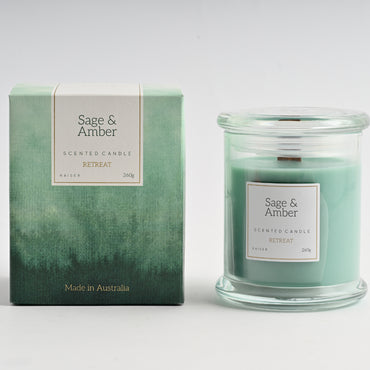 Retreat Candle 260g - SAGE & AMBER