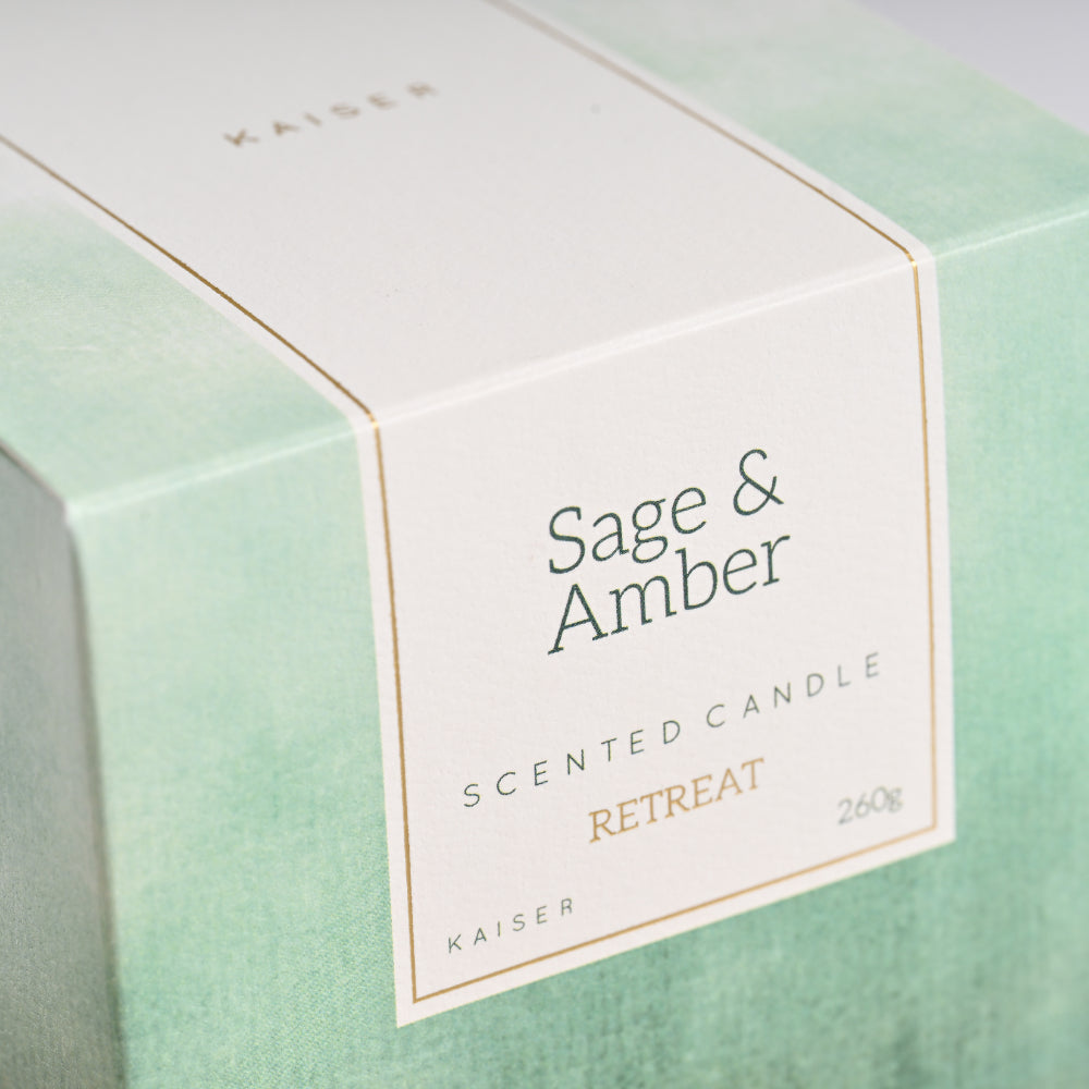 Retreat Candle 260g - SAGE & AMBER
