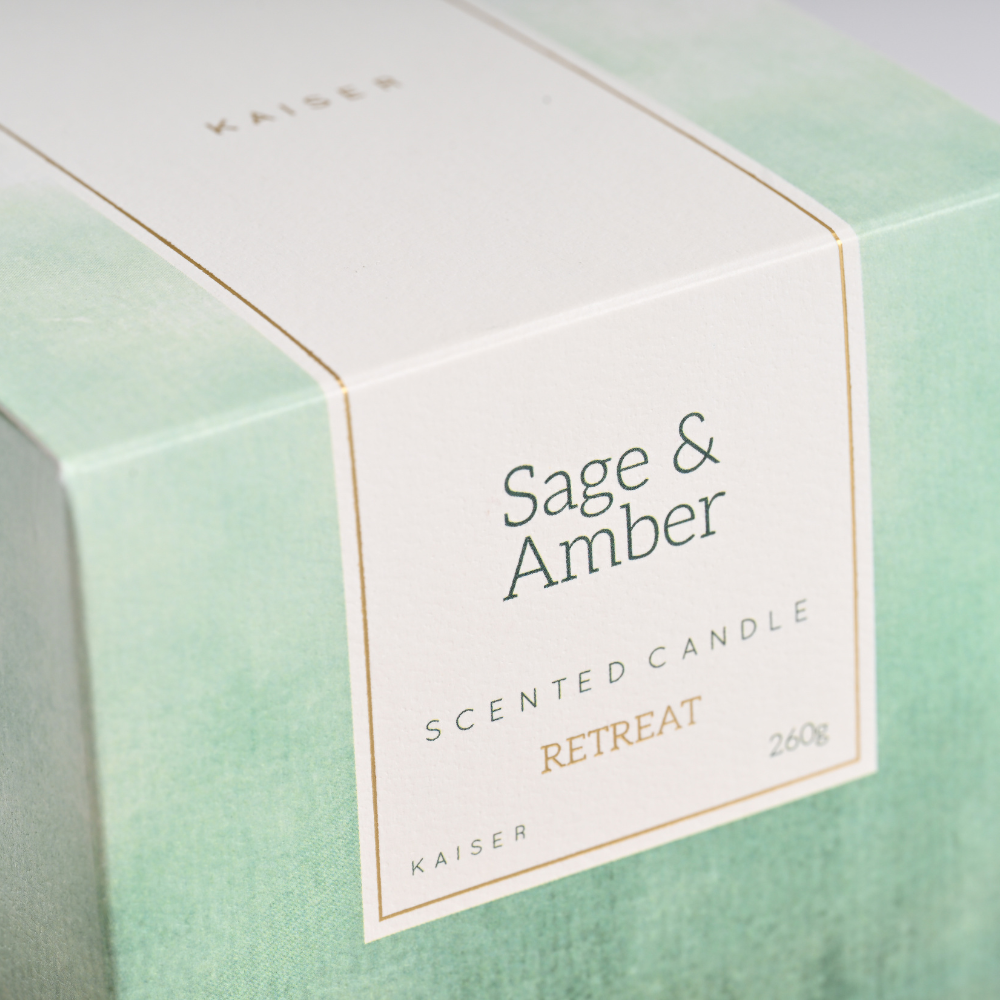 Retreat Candle 260g - SAGE & AMBER