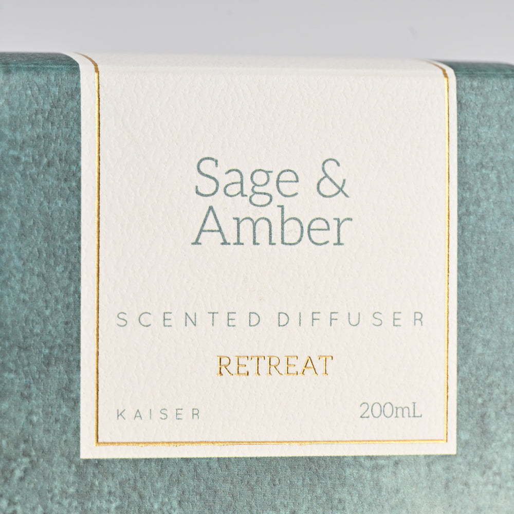 Retreat Reed Diffuser 200ml - SAGE & AMBER