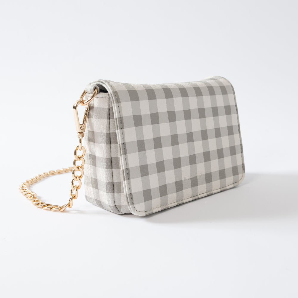 Kaiser Mini Side Bag - Sage Gingham