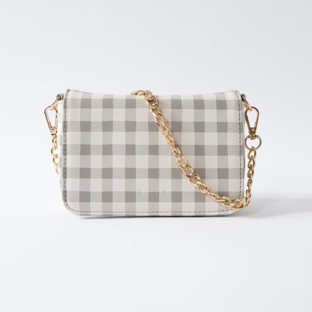 Kaiser Mini Side Bag - Sage Gingham